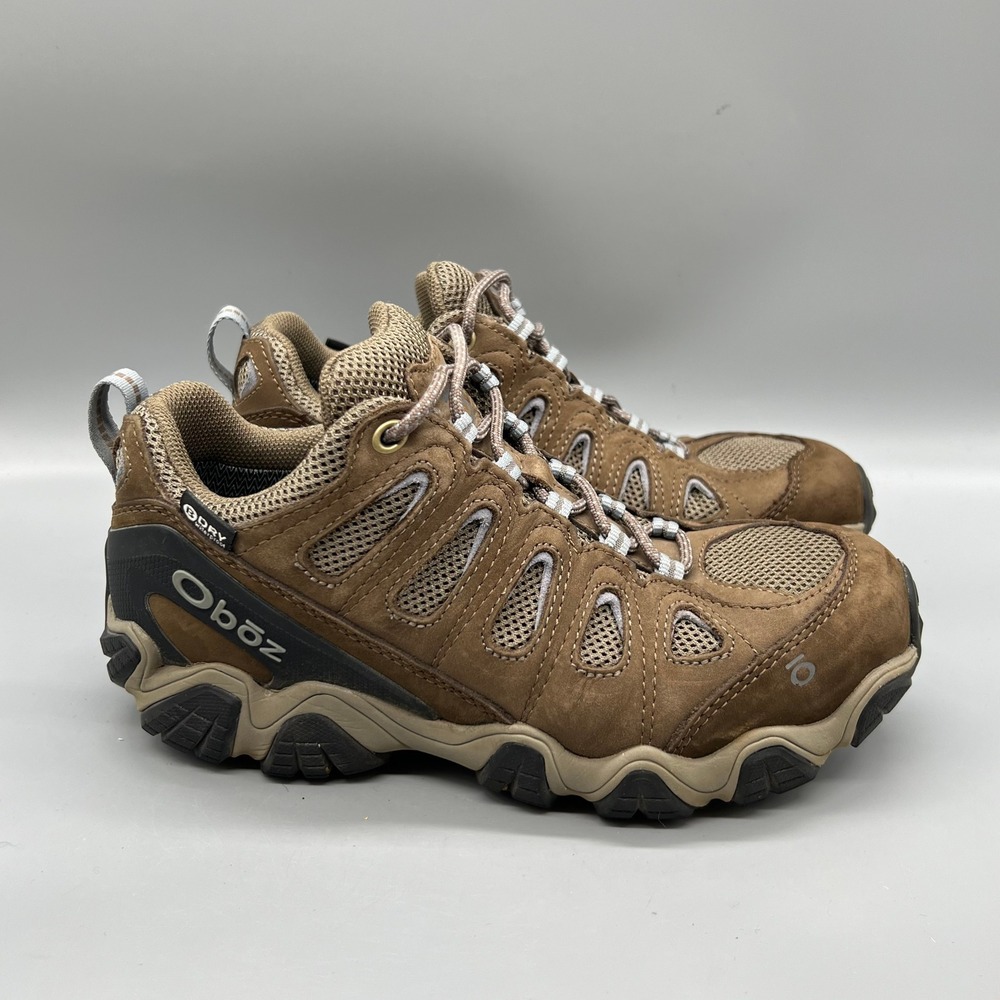 Oboz Shoes Womens 8 Brown Waterproof Low Top Sawtooth II B-Dry Trail Hiking
